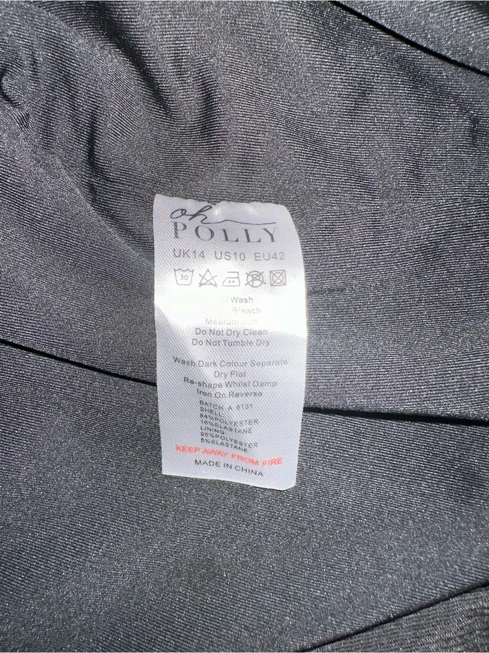 Oh Polly Black Strapless Cutout Bodycon Mini Dress US 10 - Picture 5 of 7